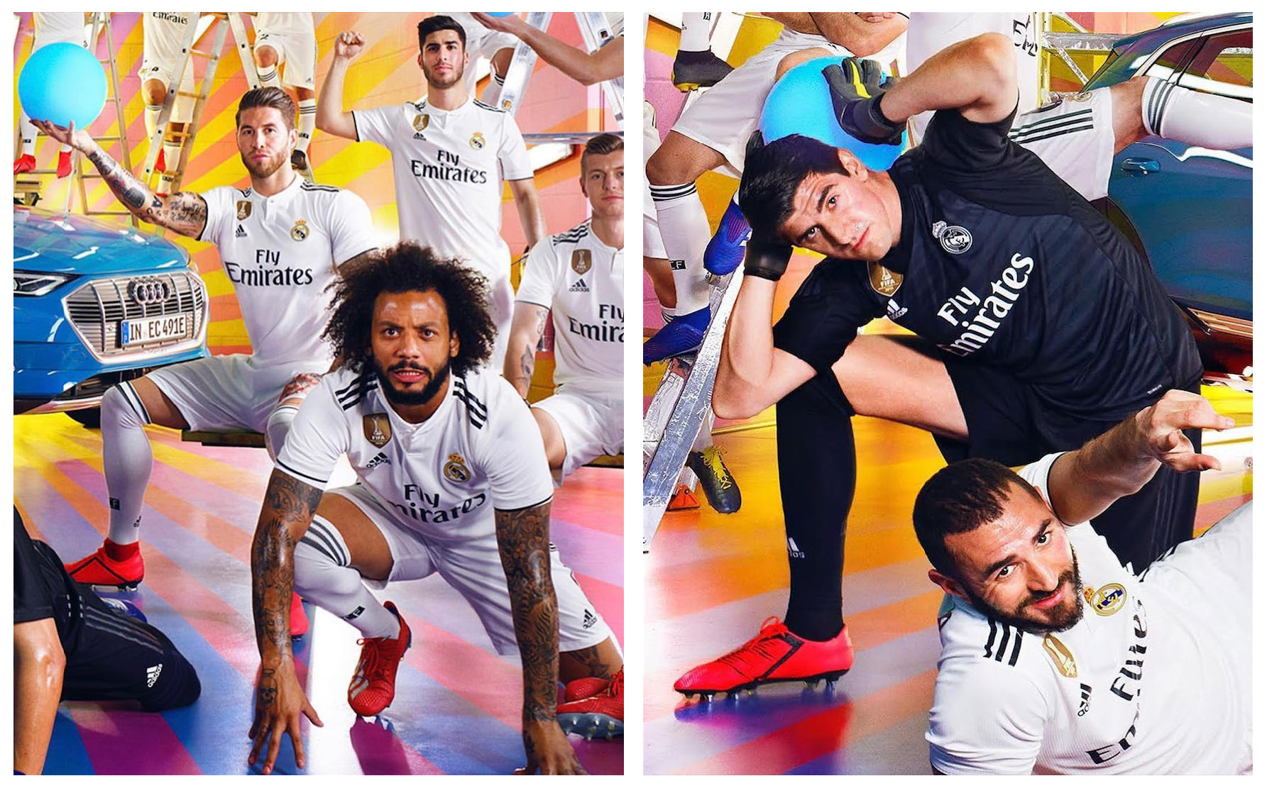 David LaChapelle | Audi x Real Madrid | Detail crops of the key visual of the Real Madrid team for the launch of Audi E-tron. | 5