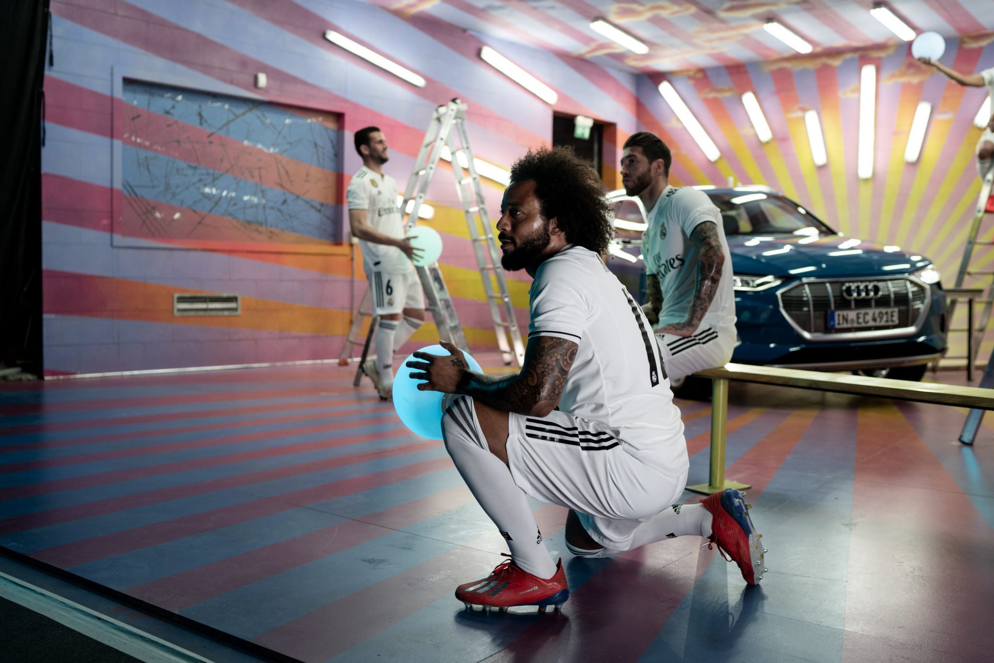David LaChapelle | Audi x Real Madrid | Behind-the-scenes photographs from the Audi E-tron launch shoot in Madrid. | 17