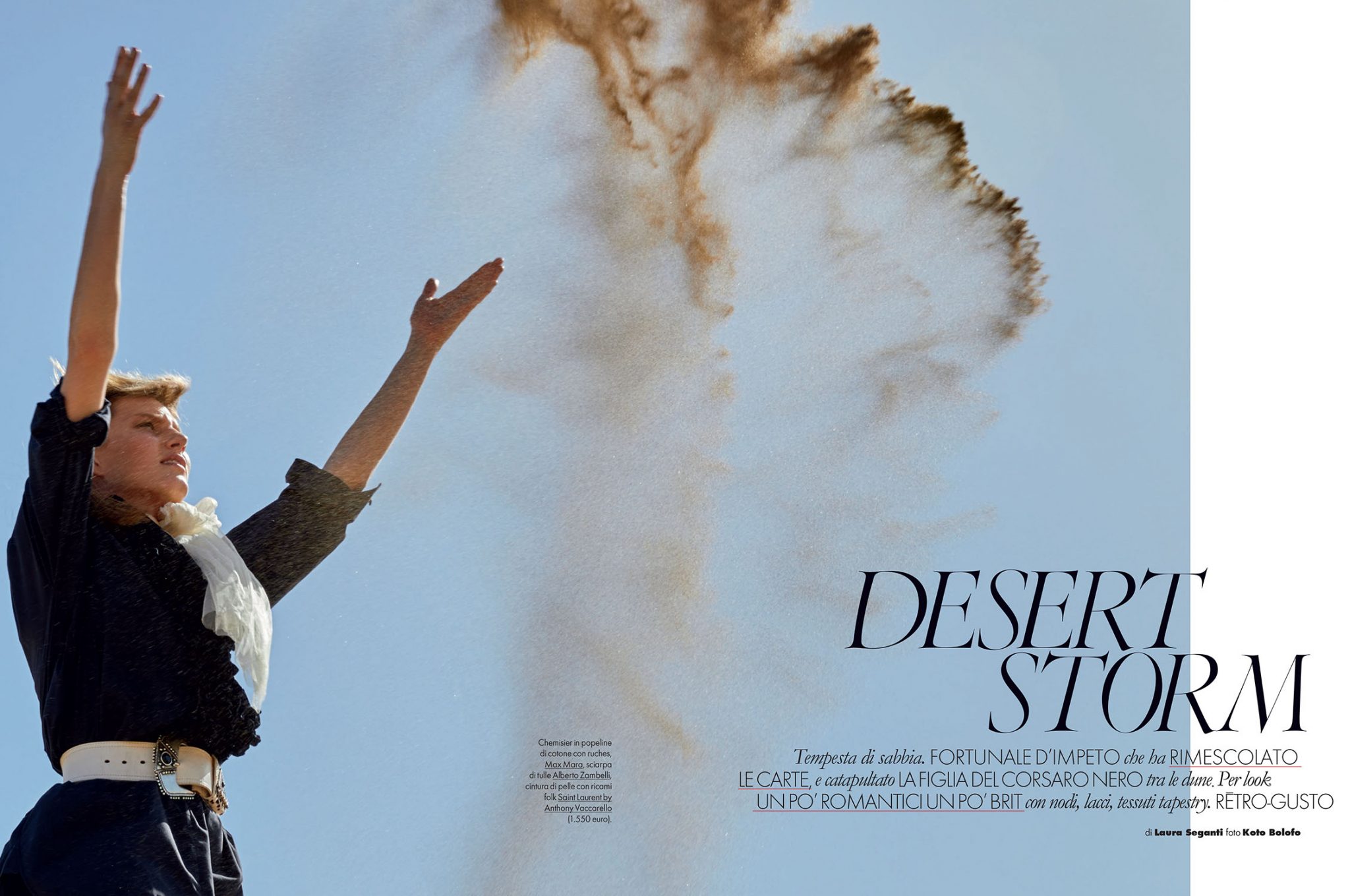Koto Bolofo | Elle Italia: Desert Storm | 2