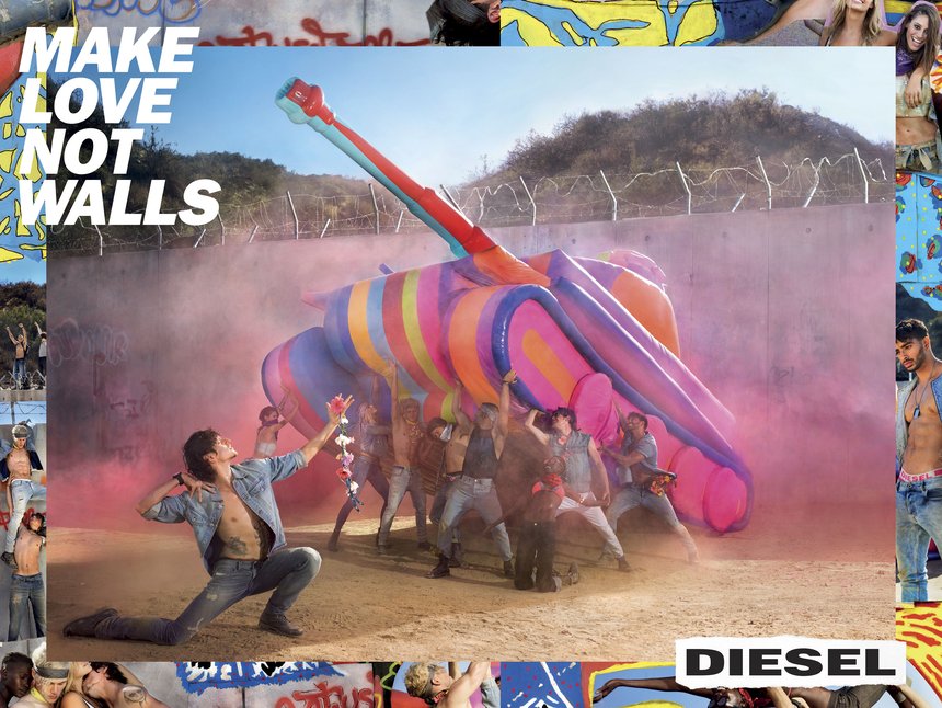 ‘Make Love Not Walls’ Diesel Campaign'