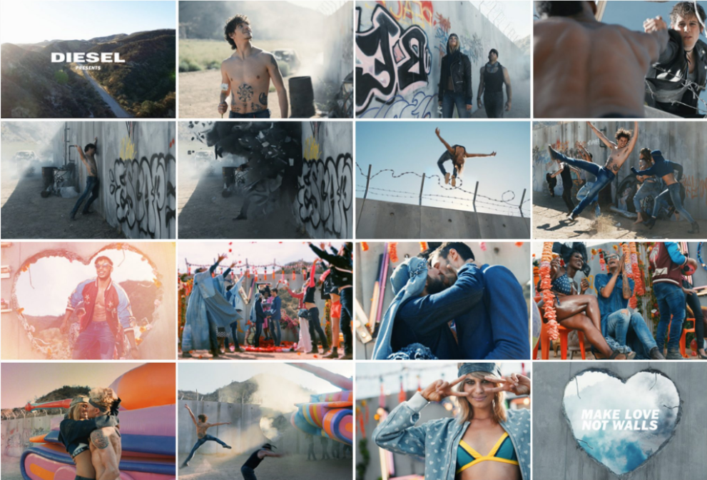 Storyboard for Diesel film