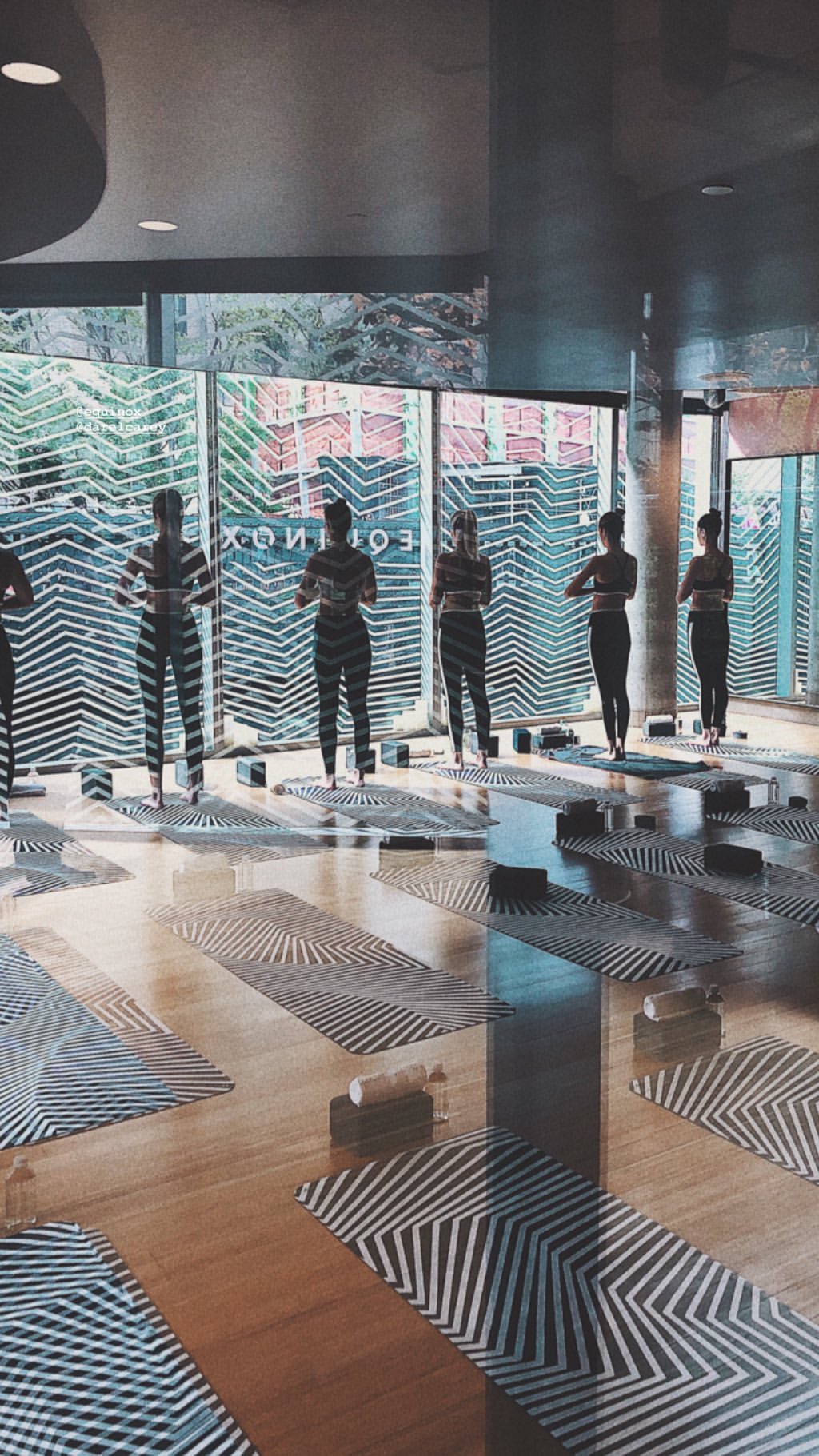 Equinox High Line yoga studio activation - 58410383_2302297883351766_2521846871135061993_n