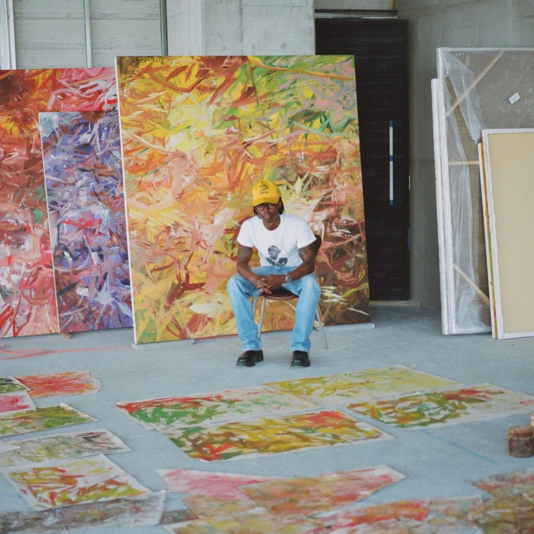 Reginald working in his Mexico City studio - Reginald working in his Mexico City studio
