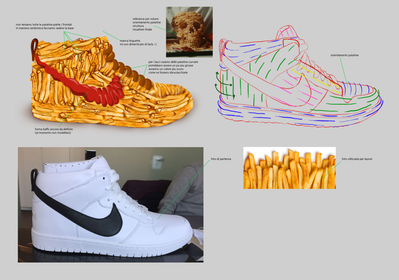 3D Shoes by Ditroit Studio|Milan, making of - fries6