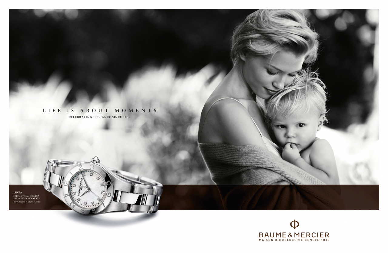 Baume & Mercier campaign photographed by Peter Lindbergh