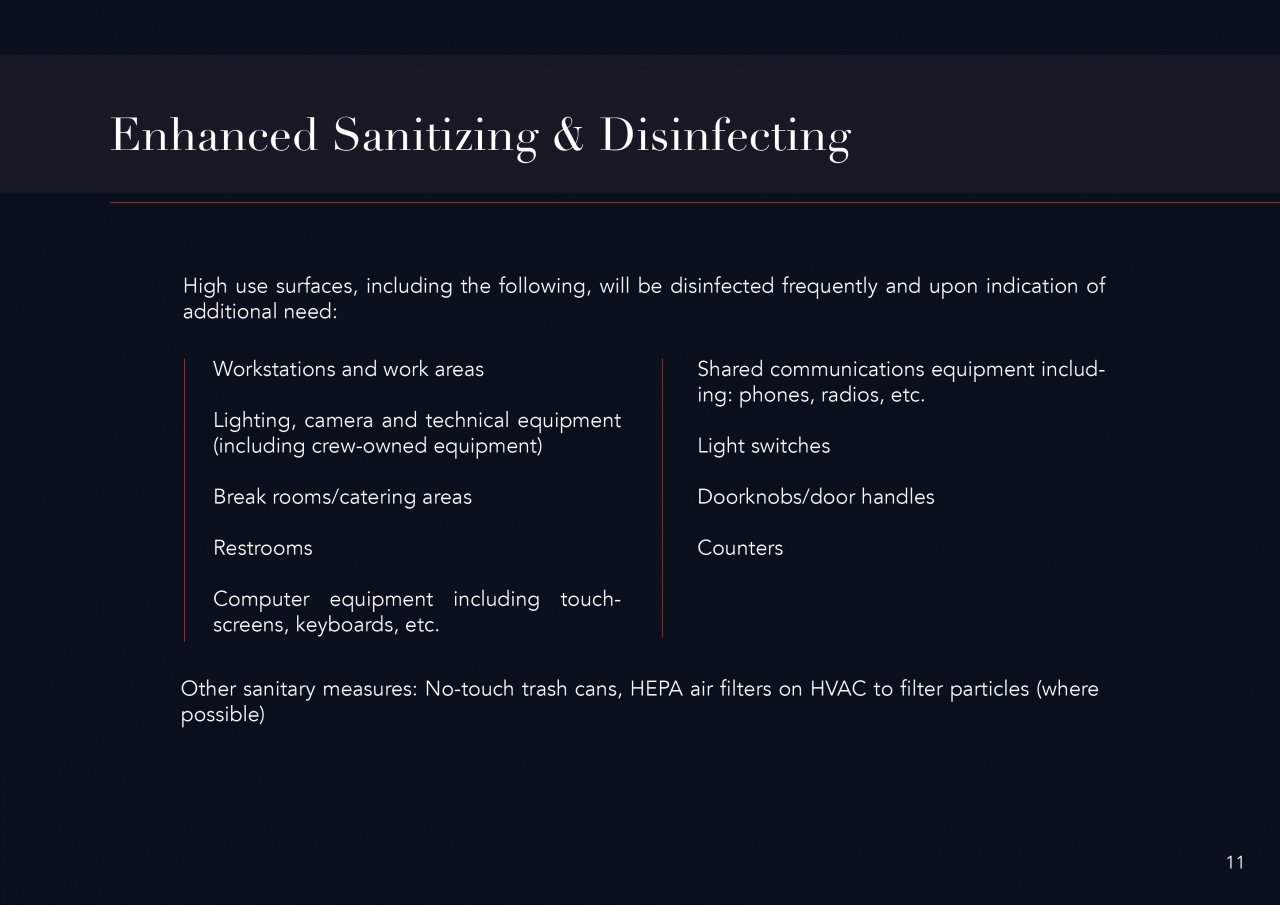 CXA Agency Releases Return to Work Guide for Safe & Responsible Shoot Production | 12