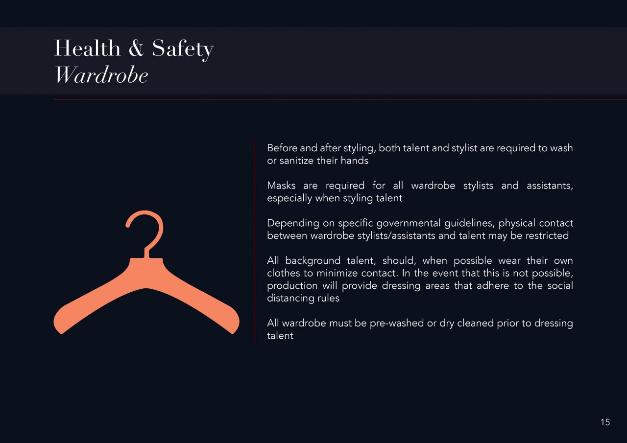 CXA Agency Releases Return to Work Guide for Safe & Responsible Shoot Production | 16