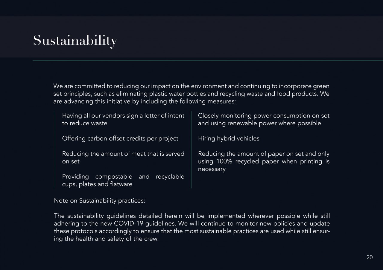 CXA Agency Releases Return to Work Guide for Safe & Responsible Shoot Production | 21