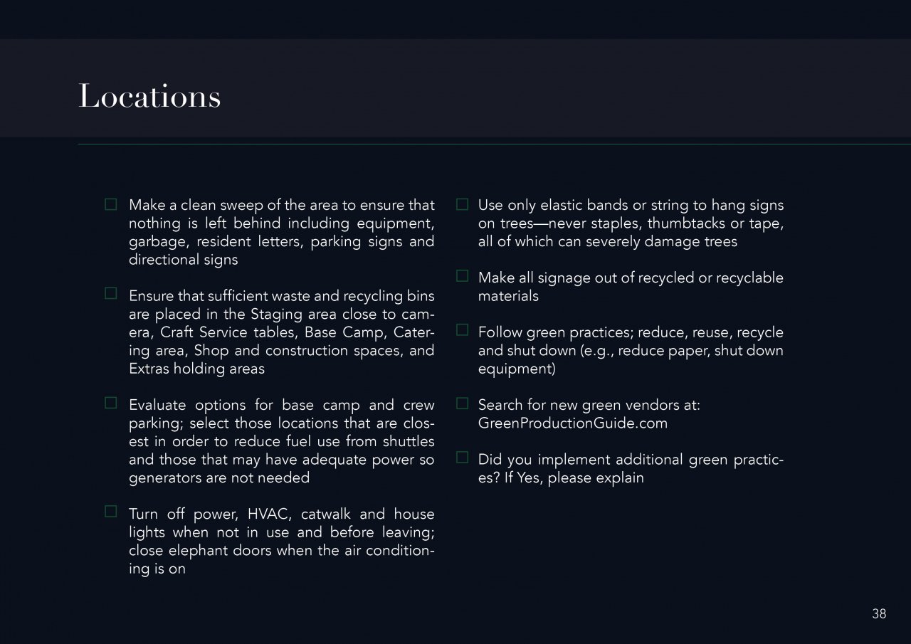 CXA Agency Releases Return to Work Guide for Safe & Responsible Shoot Production | 39