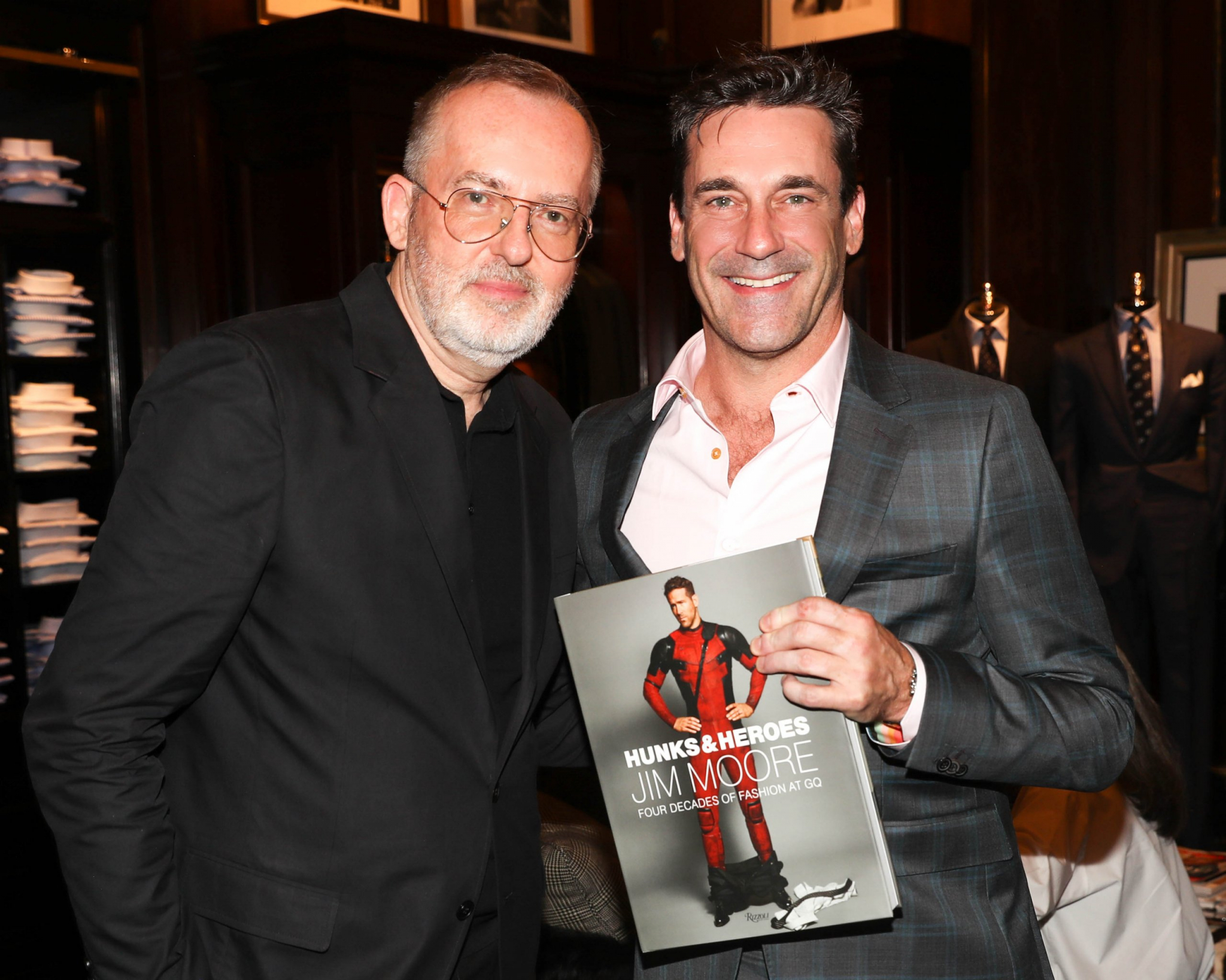 Jim Moore | Hunks & Heroes: Book Tour | Jim Moore and Jon Hamm at Ralph Lauren store, Chicago, IL | 4
