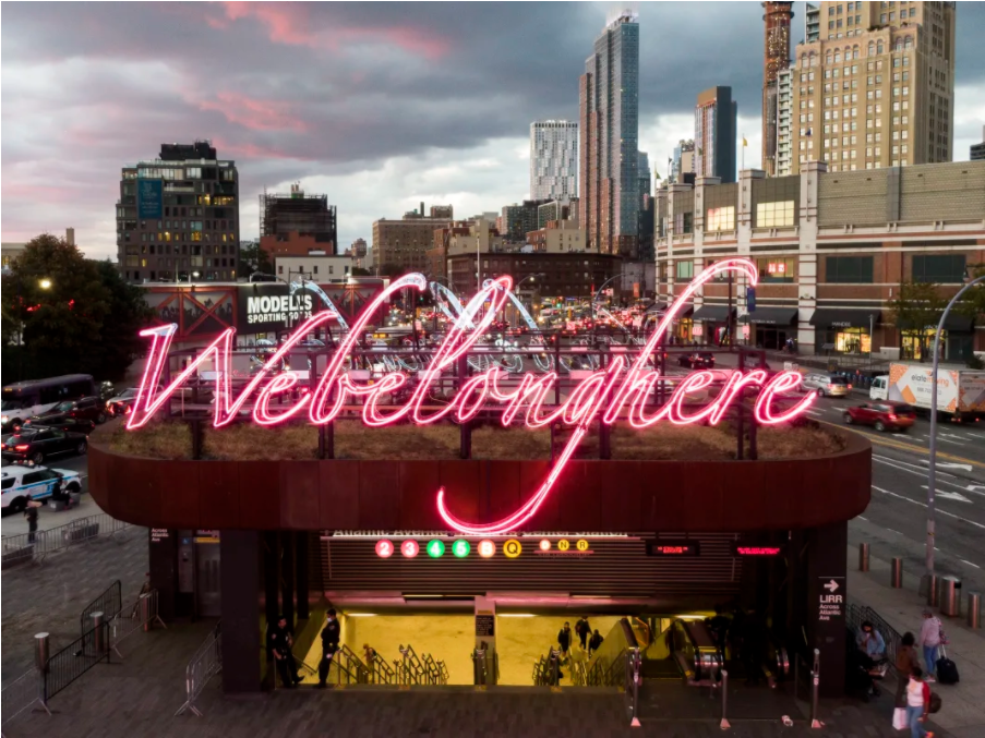 Belong/Brooklyn, Atlantic Avenue Barclays Center Station, Brooklyn, 2021