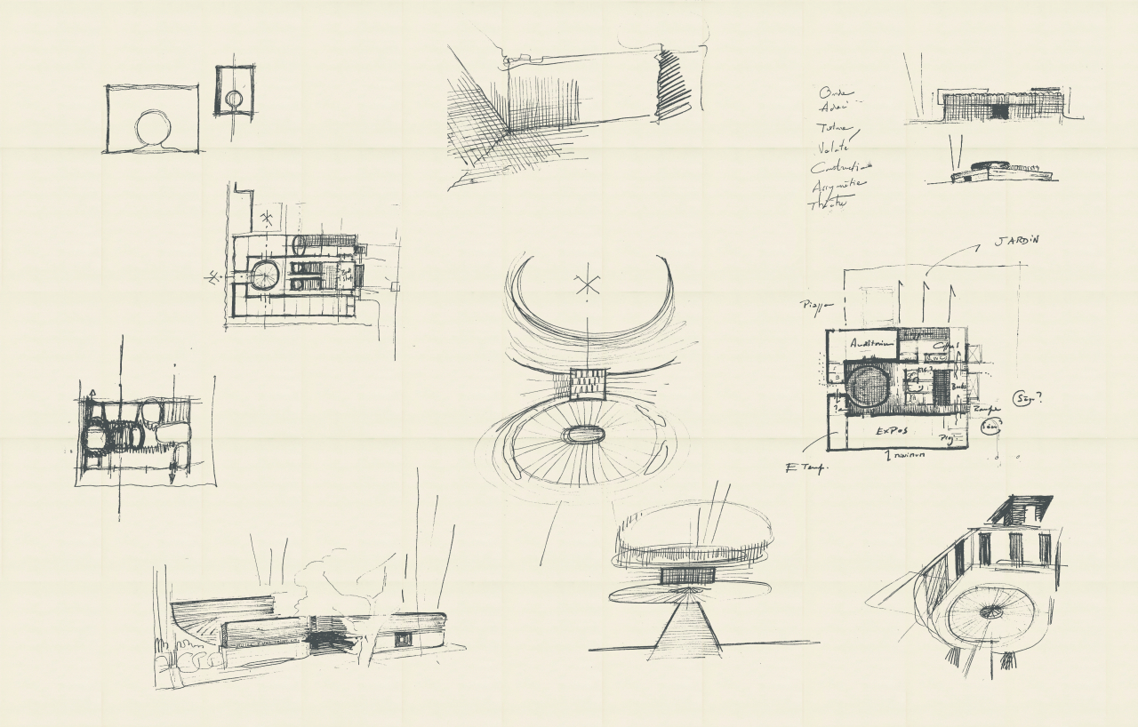 Yves Saint Laurent Museum sketch