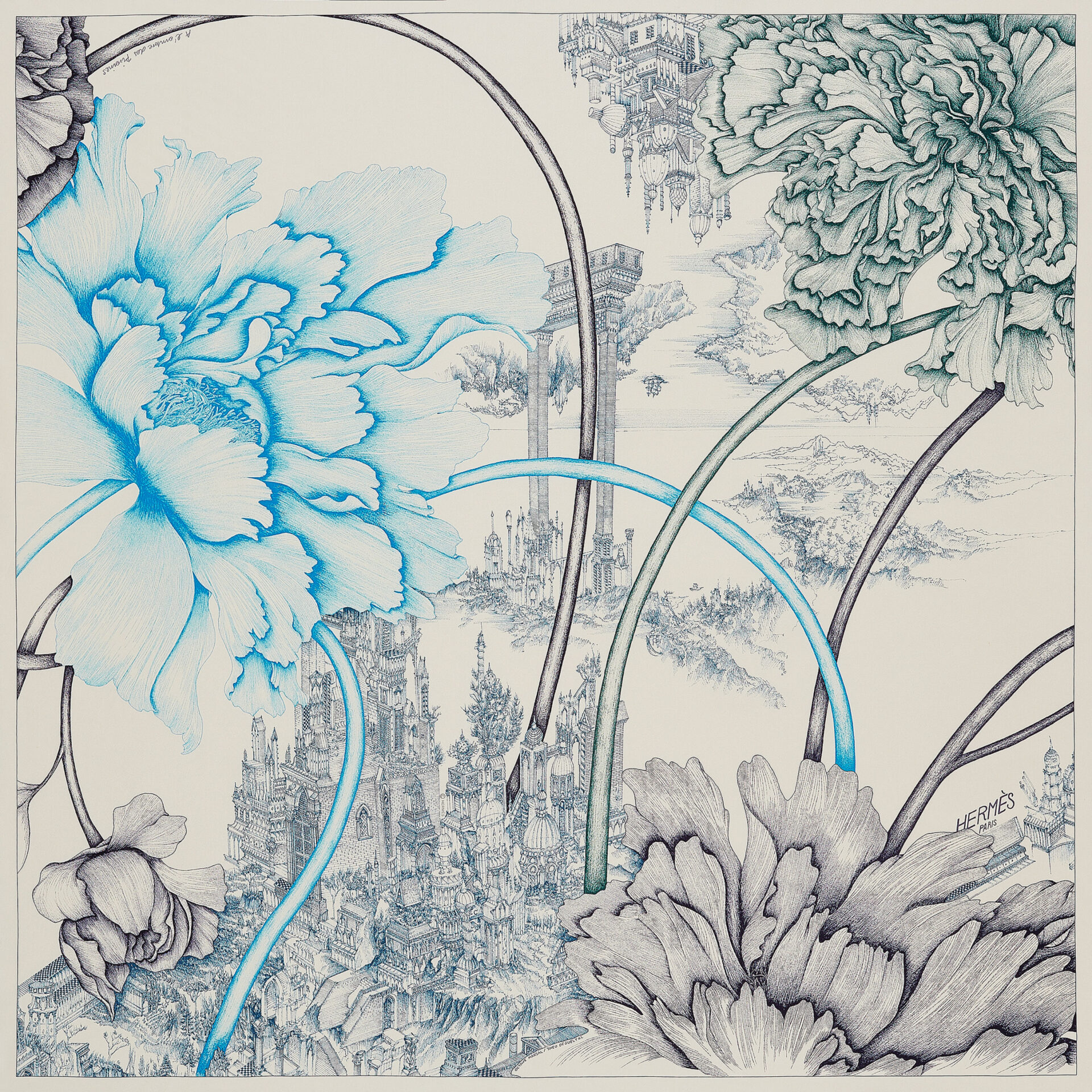 Hermès: A L'Ombres des Pivoines