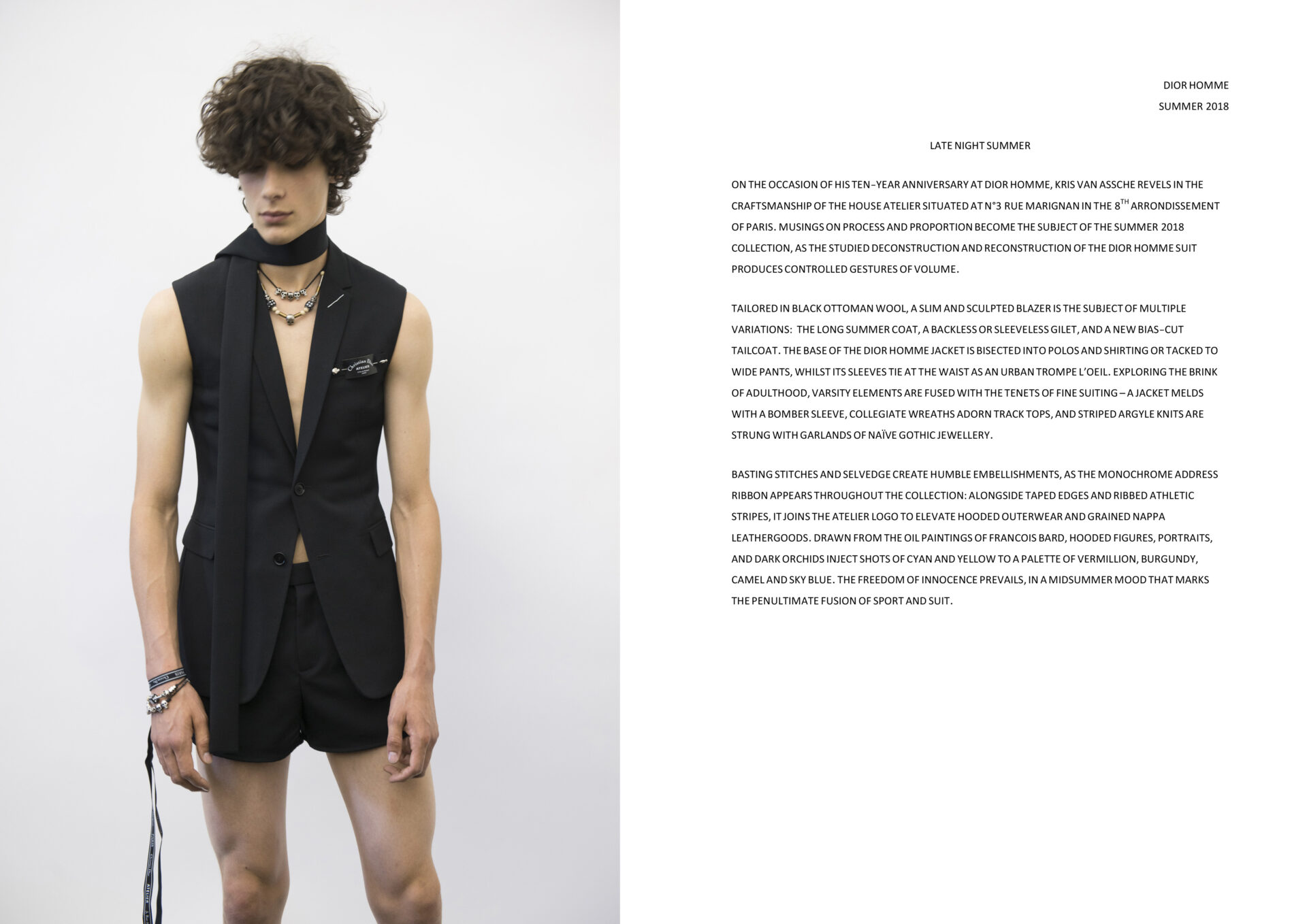 Dan Thawley | COLLECTION STATEMENTS | Dior Homme Summer 2018 | 12
