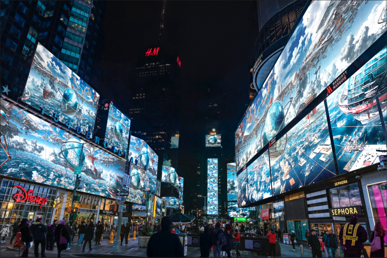 I Use Spectacle to Comment on Spectacle&rsquo;: Artist Marco Brambilla on His Times Square Takeover | 2