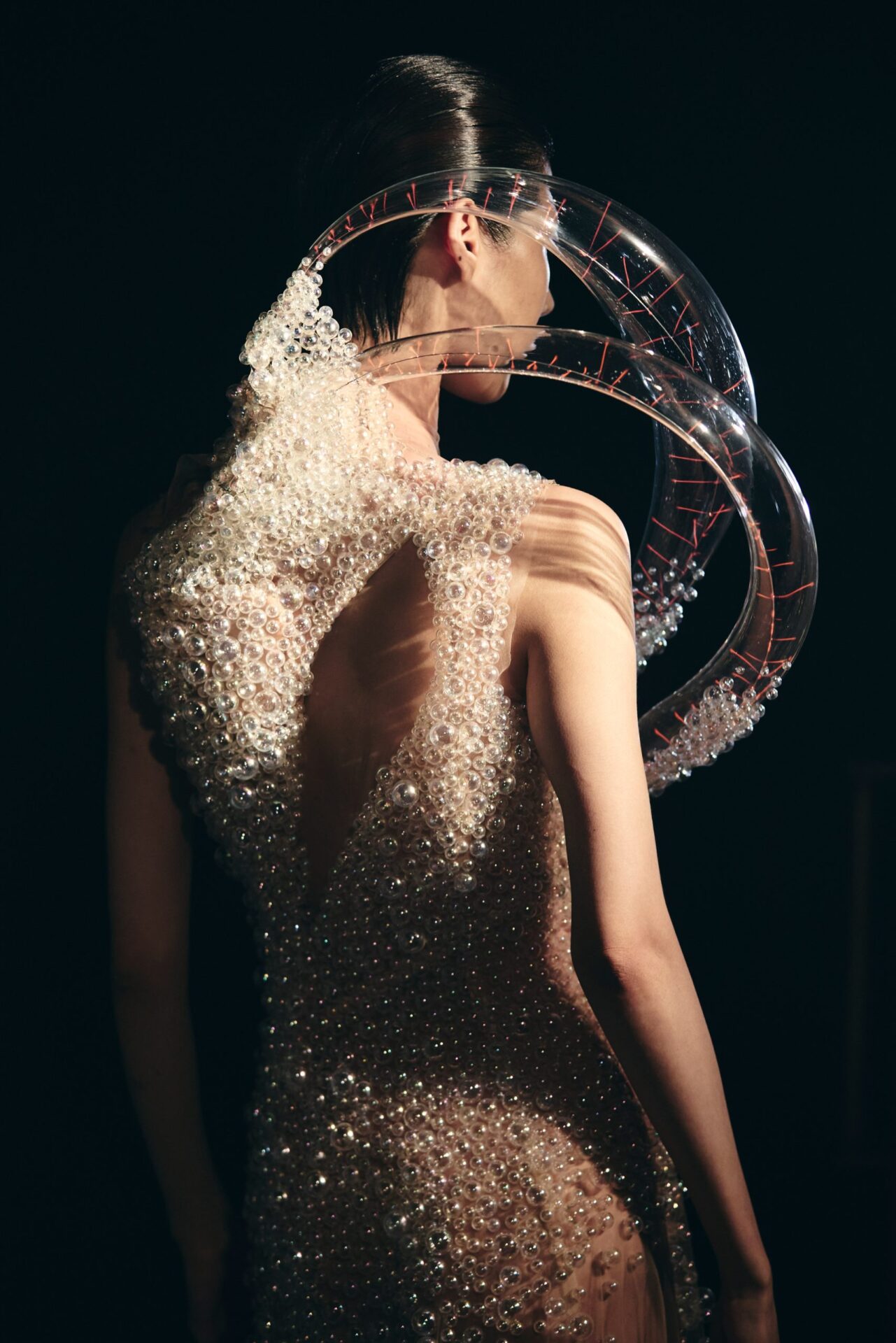 Iris van Herpen injects glass-covered gown with glowing plasma | 4